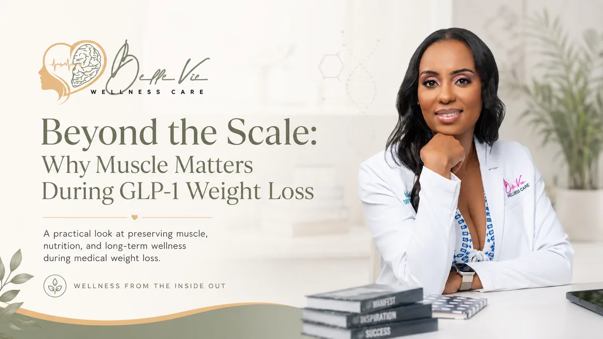 Beyond the Scale: Why Muscle Matters During GLP-1 Weight Loss, featuring Dr. Andrelle Franck at BelleVie Wellness Care